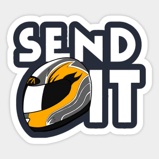 Send It Helmet Dark Sticker